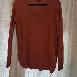 Women's Rust Long Sleeve Top